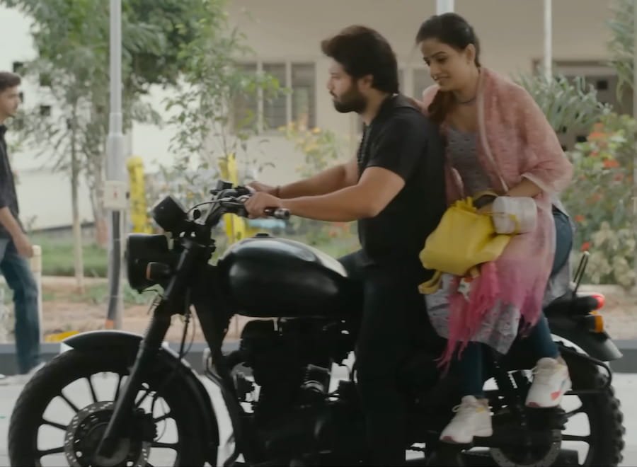 Custom motorcycle built for the Telugu film Love Me If You Dare, SVC Productions